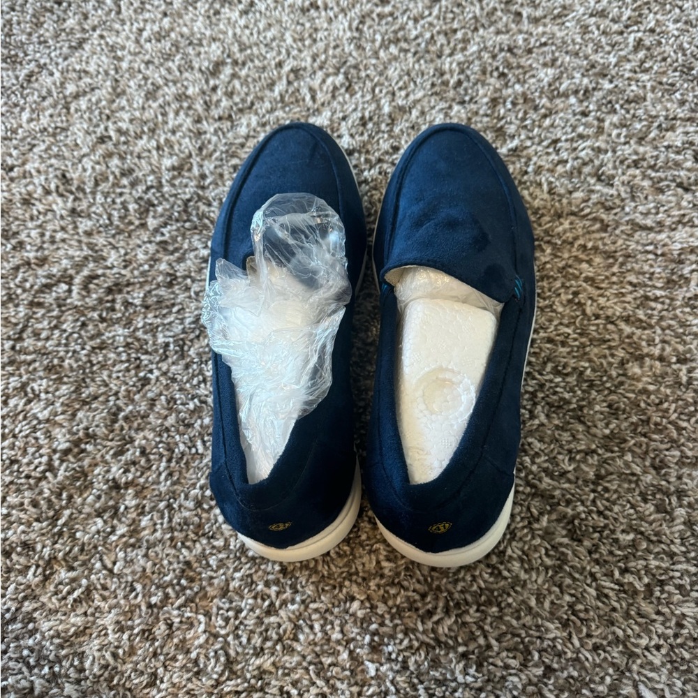 Navy Blue Slip-On Shoes